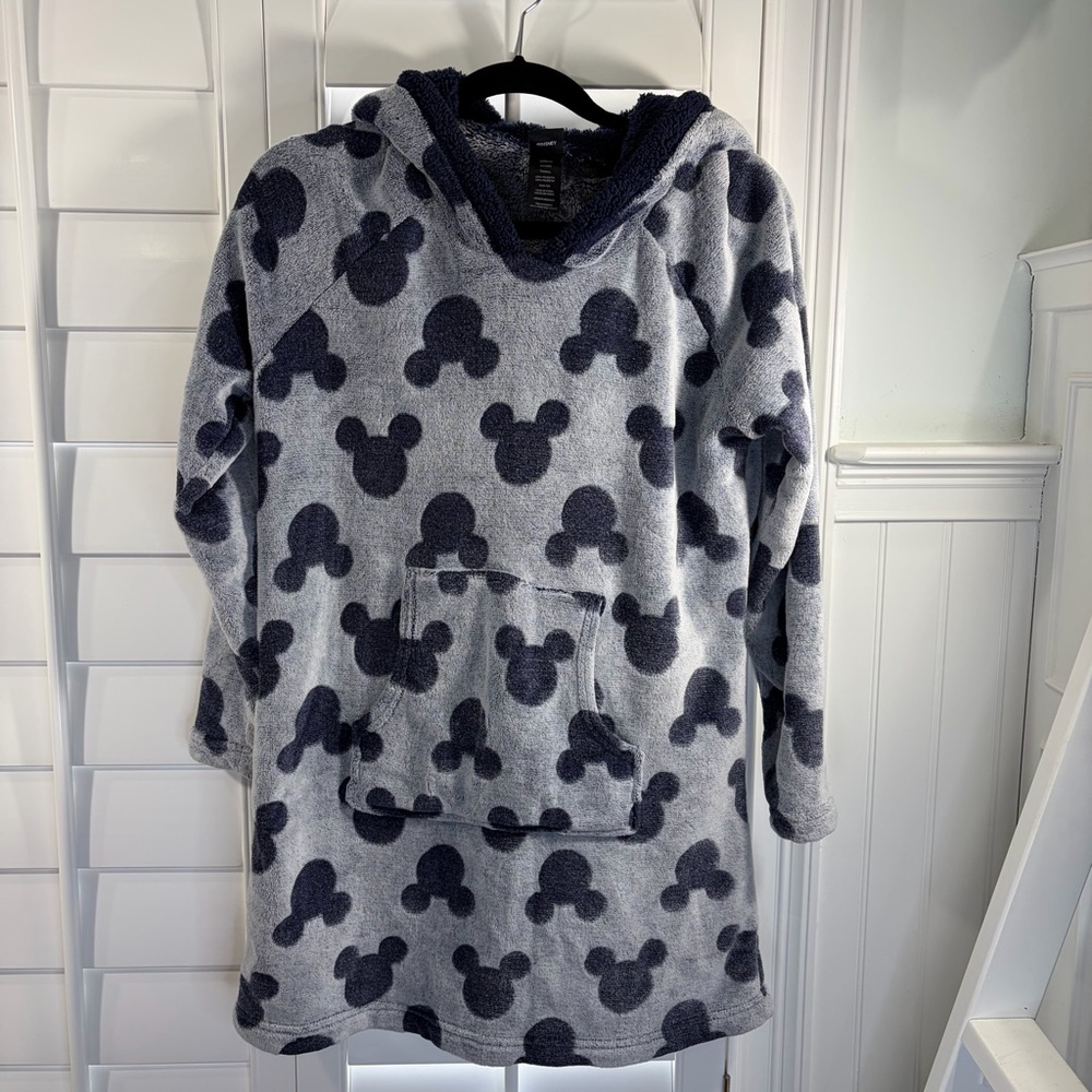 Mickey Mouse Cozy Fleece/Sherpa Lounge Hoodie Sleepwear (M) - Picture 7 of 14